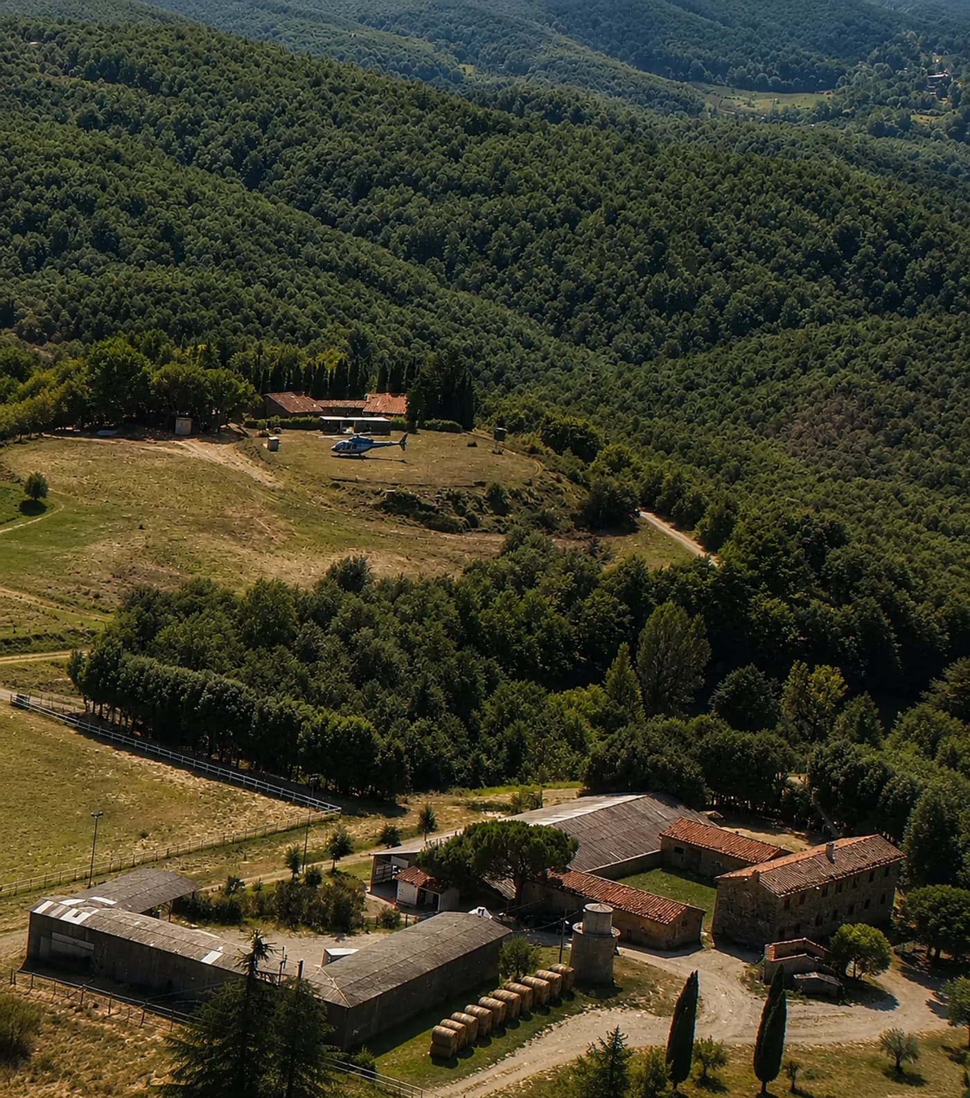 In elicottero al Principato di Parrano